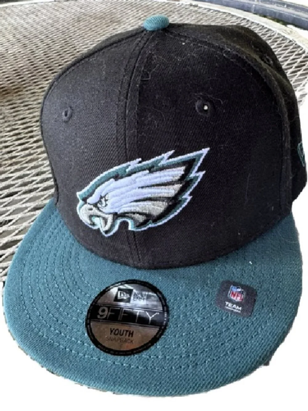 Philadelphia Eagles Kids New Era Youth Baycik 9FIFTY Snapback Adjustable Ballcap